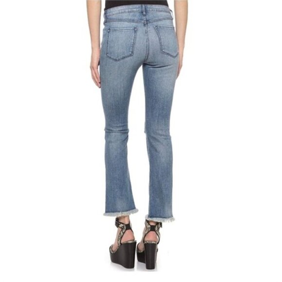 3x1 Frayed Cropped Distressed Jeans - Size 24 - Picture 2 of 6